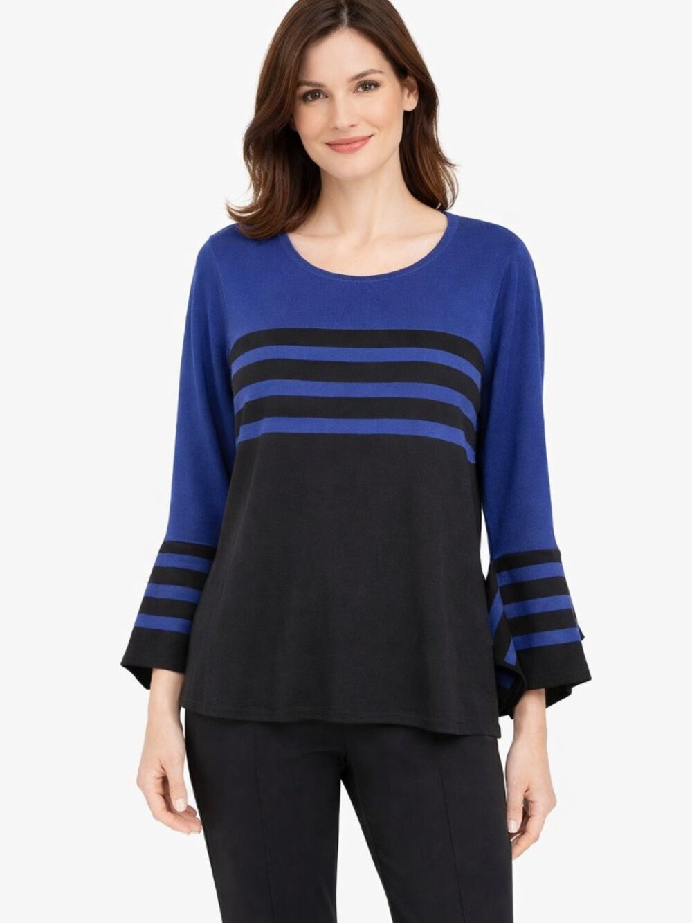 Alfani Scoop Neck Sweater with Square Bell Sleeves